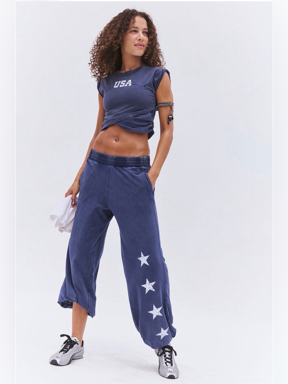 Free People FP Movement Hot Shot Match Day Crossover Sweatpants 2 piece set NWT